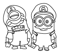 Or else, do online coloring directly from your tab, ipad or on our web feature for this mario and luigi coloring pages. Get This Minion Dressed As Mario And Luigi Coloring Pages