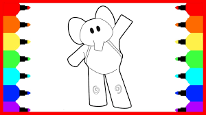 Enter now and choose from the following categories How To Draw Elephant Elly From Pocoyo Coloring Pages For Baby Coloring And Drawing For Kids Youtube