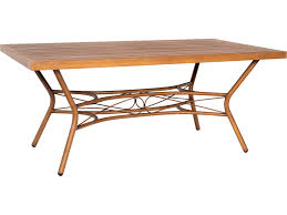 72 w x 42 d x 28 h. Woodard Cane Aluminum Cane 72 W X 40 D Rectangular Slatted Top Dining Table Wrs650703