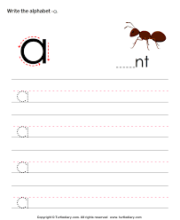 A collection of english esl worksheets for home learning, online practice, distance learning and english classes to teach about alphabet, tracing, . Lowercase Alphabet Writing Practice A Worksheet Turtle Diary