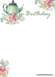 Choose from a wide selection of editable designs. Free Printable Garden Tea Party Invitation Templates Free Printable Birthday Invitation Templates Bagvania