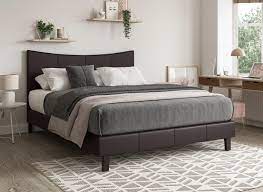 More sizes available + 5 more; Jakarta Faux Leather Low Rise Bed Frame Upholstered Beds Beds Dreams