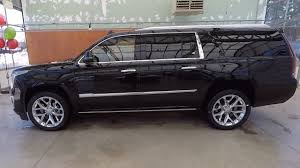 The striking red exterior color is spot on, however. 2018 Cadillac Escalade Esv Platinum Black Raven Youtube