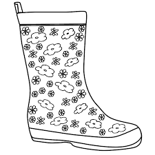 This boots coloring pages will helps kids to focus while developing creativity, motor skills and color recognition. 1000 Images About Rain On Pinterest Coloring Pages Rain Boots Gif Rain Boots Kids Wellies Rain Boots Coloring Pages