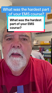 What was the hardest part of your EMS course and how did you conquer it?  #ParamedicStudent #EMTStudent #AEMTStudent #ems #emsclass #emslife #emt  #paramedic #aemt