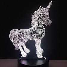 3d Unicorn Night Lamp 3d Night Light Unicorn Toys Lamp