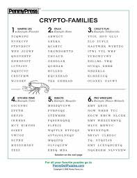 Check spelling or type a new query. Crypto Families Pennydellpuzzles