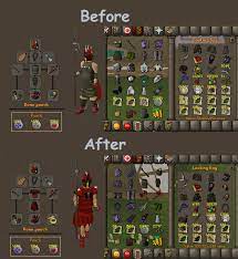 Antique lamp for 300 experience; Ultimate Ironman Fluffeh Progress Comparison Of A Few Months Ago 2007scape