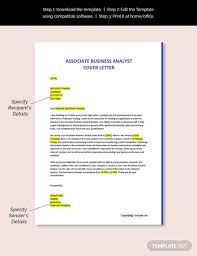 Free Associate Business Analyst Cover Letter Template Word Google Doc Apple Mac Pages In 2020 Cover Letter Template Letter Templates Cover Letter Template Free