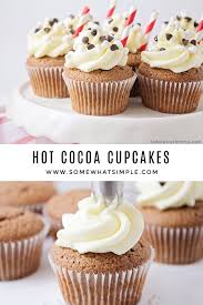 Hot Cocoa Cupcakes Recipe Cupcake Recipes Dessert Recipes Easy Christmas Baking
