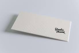 Take your business cards to the next level with custom embossing. Our Very Own Business Cards We Love Our Debossed Waffle Print Gloss Black Logo Photogra Graphic Design Projects Embossed Business Cards Foil Business Cards