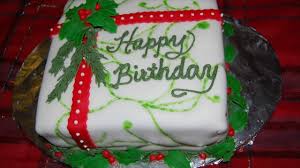 Get one for your girl! Christmas Birthday Cake Youtube