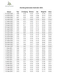 Wann beginnt ramadan in diesem jahr? Ramadan Kalender Hamburg 2021 Sahur Und Iftar Zeit Jetzt Erfahren