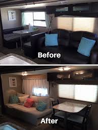 Rv Owners Who Replaced Their Dining Booth Rv Inspiration Dining Booth Remodeled Campers Camper Trailer Remodel