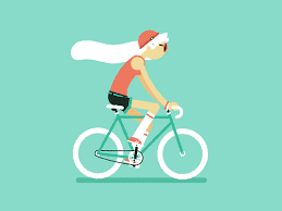 Summer Fixie Bicycle Illustration Bike Illustration Illustration Character Design