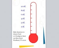 Fundraising Goal Thermometer Fundraising Goal Banner