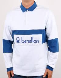 Tommy was shooting a great deal in the ancient 1990s archive recently. Benetton Rugby Shirt White Blue Benetton At 80s Casual Classics