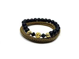 Black And Gold Bracelet Elite Gold Bracelet Set For 28 Expires October 04 2119 23 59 Pst Buy Now And Get 20 Off Key Features This Pack O With Images Gold Bracelet Set Bracelets Bracelet Set