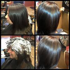 Dark Natural Level 3 5 Added Level 4 Rich Brown With Violet Undertones And Level 5 Orange Gold Lowlights For S Hair Color Formulas Hair Beauty Hair Romance