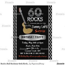 Senior Citizen 60th Birthday Party Ideas For Mom Philippines Rock N Roll Rockstar 60th Birthday Invitation 50th Birthday Invitations 50th Birthday Party Ideas For Men 40th Birthday Party Invites