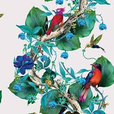 Papier Peint Rain Forest Emeraude Et Rubis Collection Enchanted Gardens D Osborne Little Papier Peint Fond D Ecran Foret Papier Peint Multicolore
