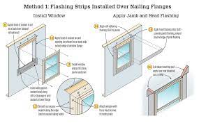 New windows come with nailing flanges that extend flat along the outside surface of the house sheathing. Installing Flanged Windows Jlc Online