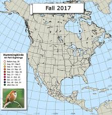 Ruby Throated Hummingbird Migration Comparative Maps