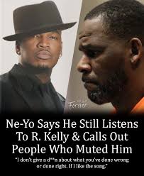 Ne-Yo doesn't care what you've done wrong if he likes your music. Agree or  disagree?