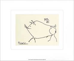 Es brach den 2010 erzielten rekord von 106,5 millionen dollar für einen akt mit grünen blättern und büste. Pablo Picasso Petit Cochon Kunstdruck Gerahmtes Bild