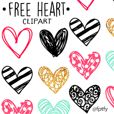 Free Doodle Heart Clip Art Free Pretty Things For You Heart Clip Art Free Doodles Clip Art Freebies