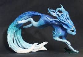 Free Shipping Water Elemental Fantasy Figurine Fantasy Figurine Mythical Creatures Art Dragon Sculpture