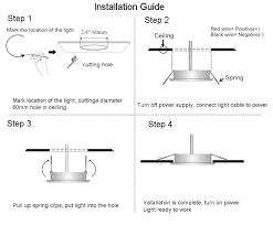 Ceiling fan light kit wiring diagram. Led Ceiling Lights For Van Conversion Acegoo 12v 3 Watts Dimmable Recessed Puck Faroutride