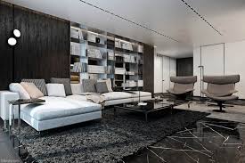 Forge a concrete paradise with living walls astride couches. Luxury Apartment With Dark Modern Interior Design Download 3d Models Free 3dbrute