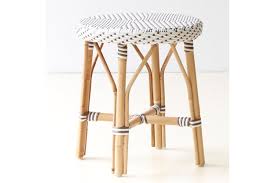 Nombre de produits sélectionnés : Tabouret En Rotin Naturel Et Resine Tressee