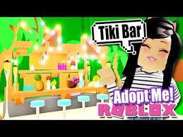 Custom Tropical Tiki Bar Tutorial Build In Adopt Me Roblox Tropical Furniture Youtube Tiki Bar Adoption Cute Room Ideas