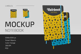 Download Notebook Mockup Set In Stationery Mockups On Yellow Images Creative Store PSD Mockup Templates