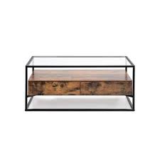 40 l x 20 w x 19 t. Glass Top Coffee Table Coffee Table Vasagle By Songmics