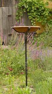 Bird Bath And Feeder Table Mothers Day Gift Garden Bird Bath Ceramic Bird Bath Cast Iron Birdbath Clay Pot And Cast Iron Rack Tall Standi Ceramic Bird Bath Bird Bath Bird Bath Garden