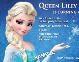 Frozen Elsa Birthday Invitation