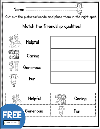Free Friendship Printables In 2020 Social Emotional Learning Free Homeschool Printables Kindergartens Homeschool Worksheets Free
