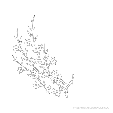 For this particular project, i used vinyl as the stencil material. Printable Flower Stencils