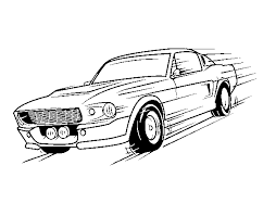 The difference between an old car and a classic is clear if you're a car enthusiast. Mustang Retro Style Coloring Page Coloringcrew Com
