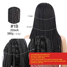 18 22 Inch Black Wigs Box Braid Wig Heat Resisant Synthetic Braided Lace Front Wig For Women Celebrity Style Wigs Nice Wigs From Yaminghairstorte