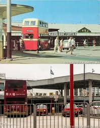 尖沙咀天星碼頭巴士總站1953年 kong hong kong history pictures