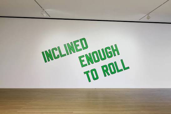 Work by Lawrence Weiner
