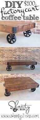Diy Factory Cart Coffee Table Furniture Diy Diy Furniture Cart Coffee Table