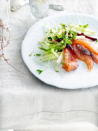 Saumon Cru Marine Julienne Pommes Fenouil Recept