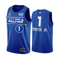 Goodcustom 13 michael porter jr any number and name missouri tigers mizzou college retro basketball men youth women stitched jerseys. Usa Team Michael Porter Jr 2021 Rising Stars Blue All Star Jersey