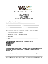 dental release form fill out and sign printable pdf template signnow