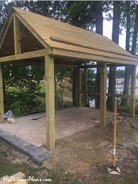Diy Project 10x14 Pavilion With Screens Myoutdoorplans Free Woodworking Plans And Projects Diy Shed Woo Build Outdoor Kitchen Diy Shed Wooden Playhouse